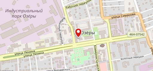 Ресторан Озёры на карте