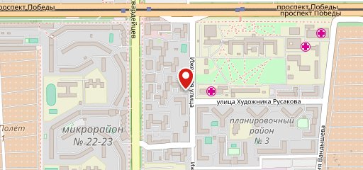 Гостиница "Планета" на карте