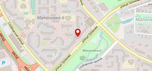 плановое место на карте