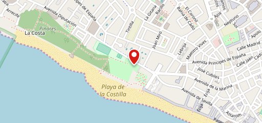 Playa Las Dunas Rota на карте