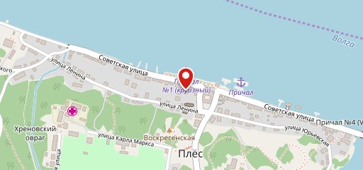 Яхт-клуб, ресторан на карте
