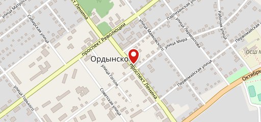 ПО Общепит Ордынское РАЙПО (кафе) на карте