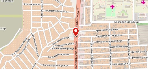 Пиццерия Pomidoro на улице Малиновского на карте