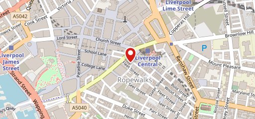 Popworld - Liverpool на карте