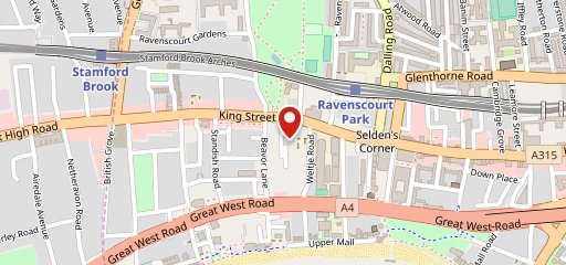Premier Inn London Hammersmith (Ravenscourt Park) hotel на карте