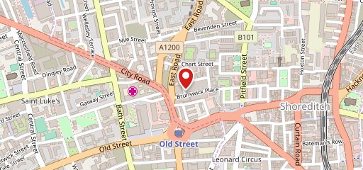 Premier Inn London City (Old Street) hotel на карте