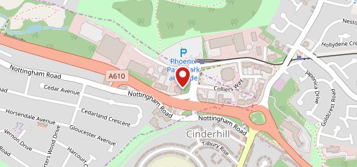 Premier Inn Nottingham West hotel на карте