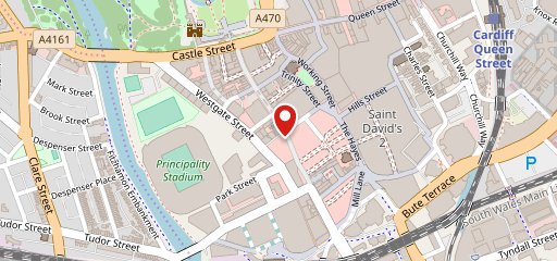 Prezzo Italian Restaurant Cardiff St Mary Street на карте