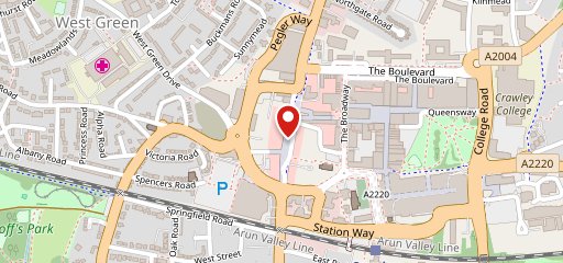 Prezzo Italian Restaurant Crawley на карте