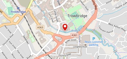 Prezzo Italian Restaurant Trowbridge на карте