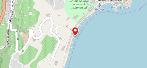 Кафе Пляж Гурзуф на карте