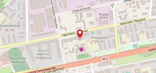 Проспект на карте