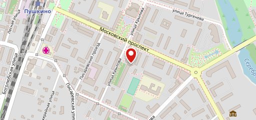 Пушкино, Улица Крылова на карте
