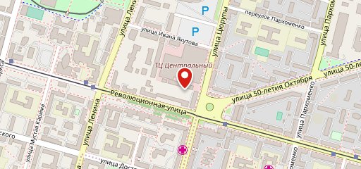Пышка - центральная на карте