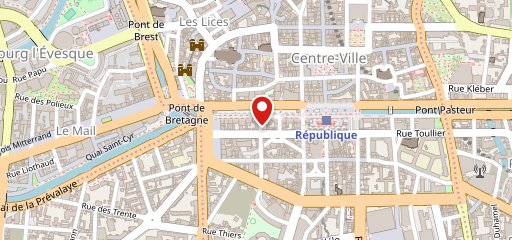 Quai 13 : bar et restaurant en centre-ville de Rennes на карте