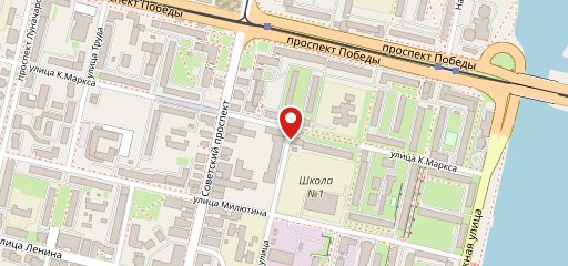 Радуга, столовая на карте
