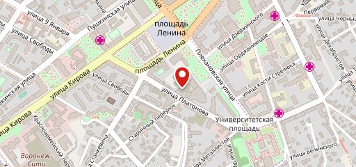 Ramada Plaza Voronezh City Centre на карте