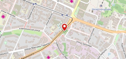 Развилка на карте