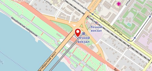 Речной на карте