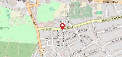 Reigate Fish Bar на карте