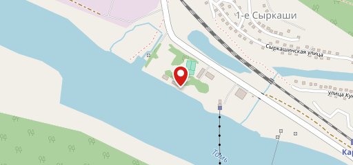 Изба у реки на карте