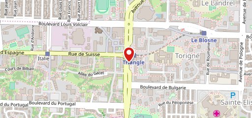 Restaurants Rennes на карте