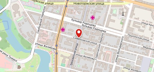 Ресторан быстрого обслуживания на карте