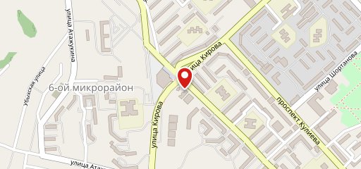 Горный на карте