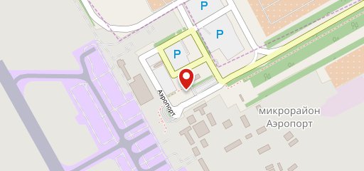 Ресторан гостиницы «Аэропорт» на карте