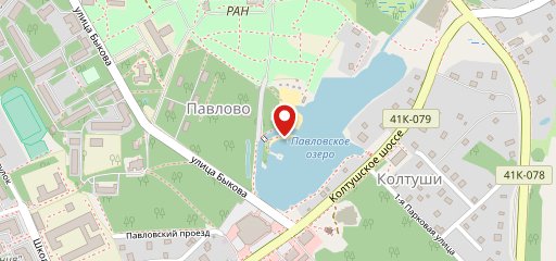 Колтушское озеро на карте