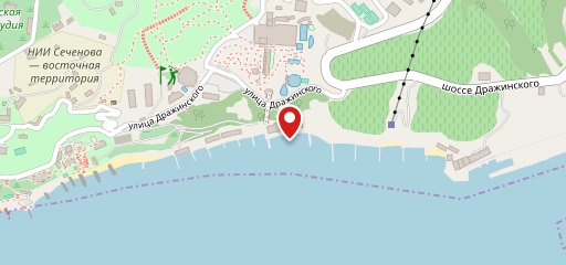 Синее море на карте