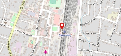 Ресторан Станции Лунинец на карте
