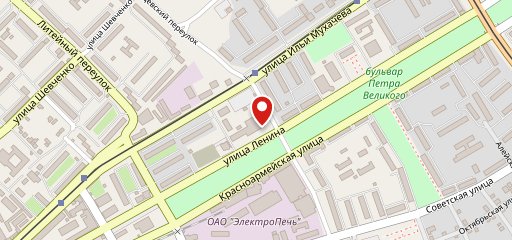 Центральный на карте