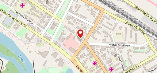 Центральный на карте