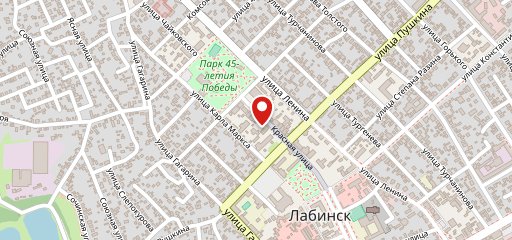 Центральный на карте