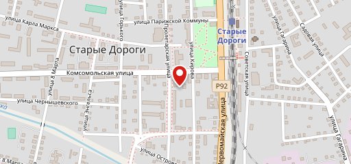 Ресторан "Заря" на карте
