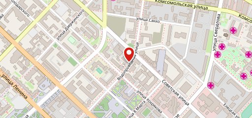 Ресторан здорового питания на карте