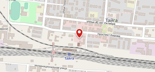 Ресторан Ж/Д Вокзала Тайга на карте