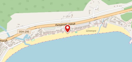 Скала Любви Шамора на карте