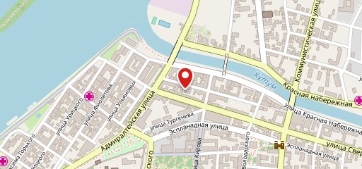 Рок-кафе Тройка Астрахань на карте
