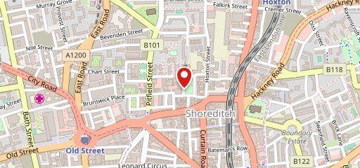 Ruby Restaurant Café Hoxton на карте