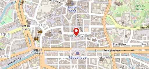 Rue de brillac Rennes на карте