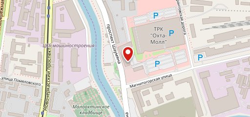 На Охте на карте