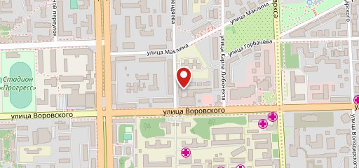 Столовая круглосуточная на карте