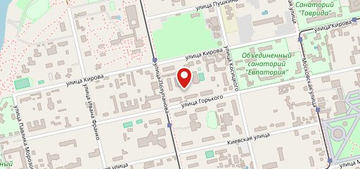 Санаторий Мечта, столовая на карте