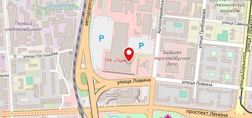 Сбарро на карте
