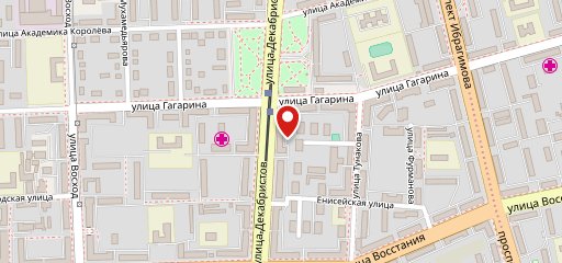 Секира, сеть кафе на карте