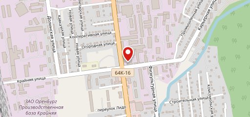 Целина на карте