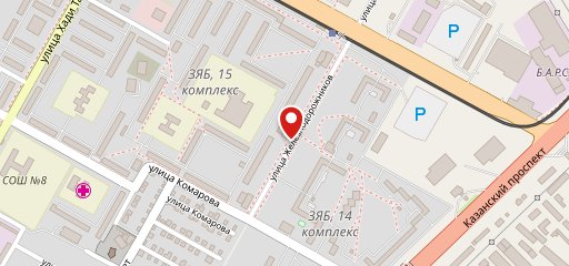 Семейное, кафе на карте