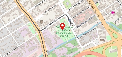 Центральный парк на карте